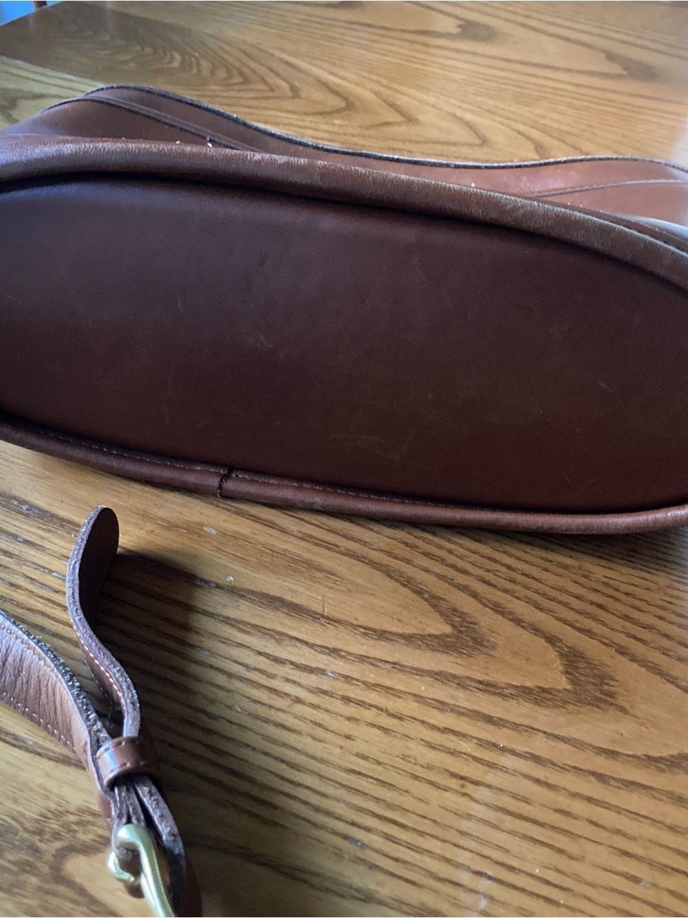 Vintage Coach Brown Leather Crossbody Bag - Picture 3 of 5